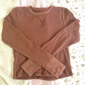 aerie waffle long sleeve